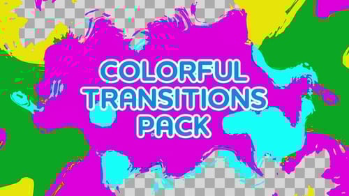 Vibrant Fluid Ink Reveal Transitions