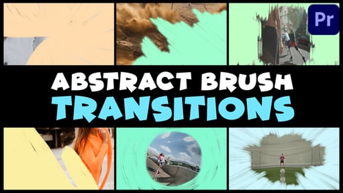 Abstract Brush Transitions | Premiere Pro MOGRT