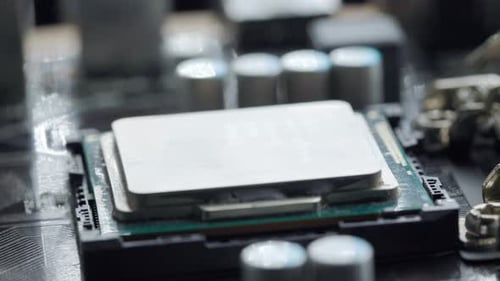 Computer Processor in the Motherboard Slot
