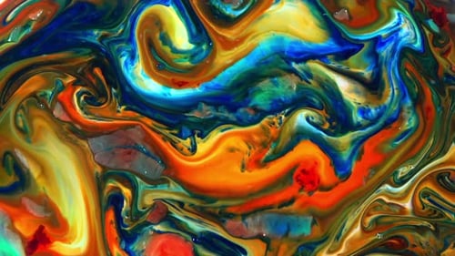 Abstract Colorful Ink Movements Spreads On Water Texture 28