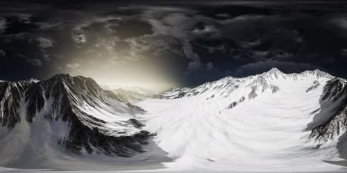 VR 360 Norway Mountains Severe Landscape
