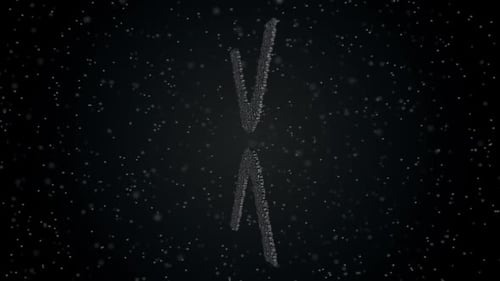 Abstract X Particle Logo Reveal Animation