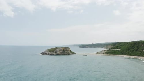 Sea Waves And Beach Aerial View