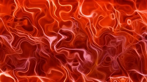 Abstract Red and Orange Glowing Fluid Background Loop