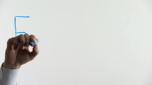 Hand Writing Feedback on Clear Board