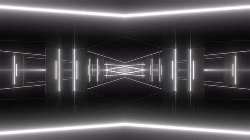 4k weißer Lasertunnel Vj Loop