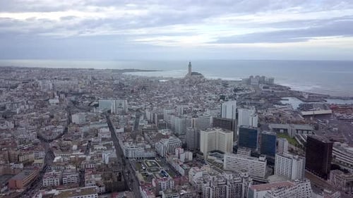 aerial view of the city of Casablanca