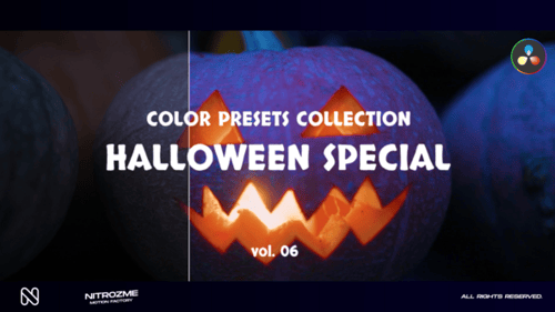 Halloween Cinematic Video Color Grading LUTs Pack