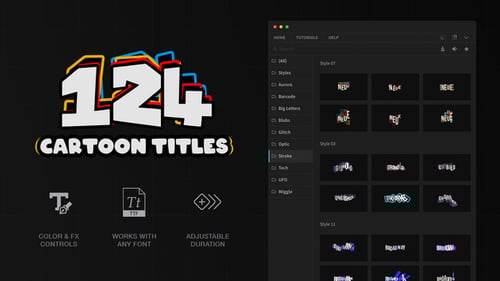Cartoon Titles for Premiere Pro