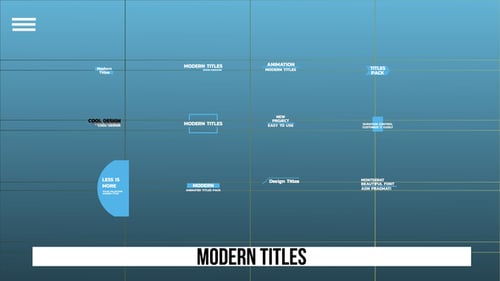 Modern Geometric Title Animations Pack