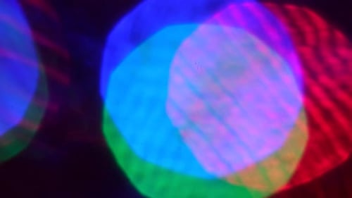 Colorful Abstract Light Patterns with Bokeh Effect