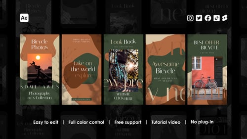 Modern Vertical Social Media Reels with Organic Shapes
