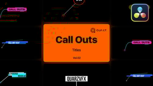 Modern Flat Design Callout Titles and Overlays