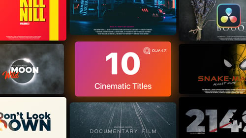 Cinematic Titles for DaVinci Resolve Vol. 03