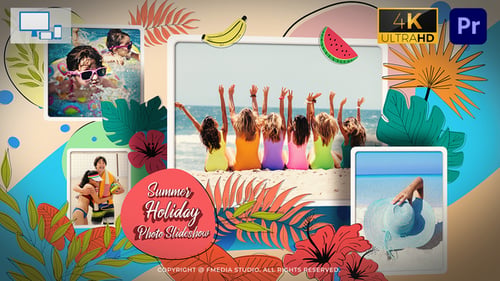 Summer Holiday Photo Slideshow - Premiere Pro