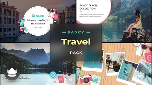 Clean Travel Motion Graphics Pack with Animated Elements