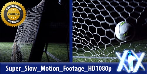 Soccer Ball Hits Back of Net in Slow Motion