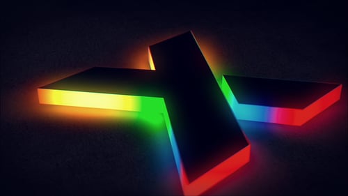 Dynamic Neon Glowing Logo Reveal Animation