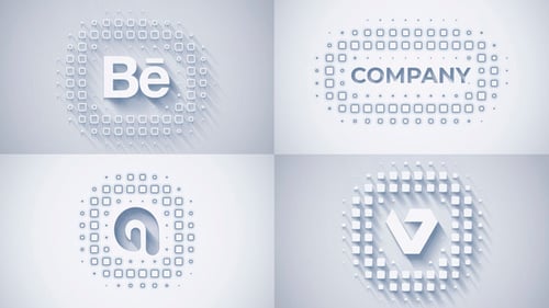 Squares Minimal Logo Reveal (14 in 1)