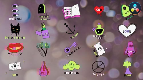 Acid Creative Titles for DaVinci Resolve