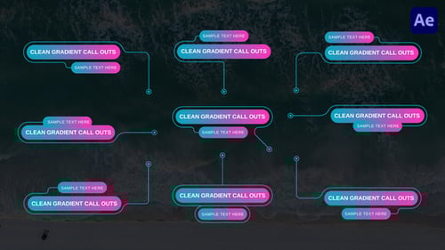 Hud Gradient Call Outs | After Effects, Titles ft. call out & callout ...