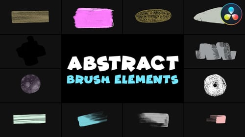 Abstract Brush Elements | DaVinci Resolve