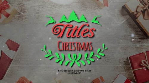 Festive Christmas and New Year Animated Titles Pack