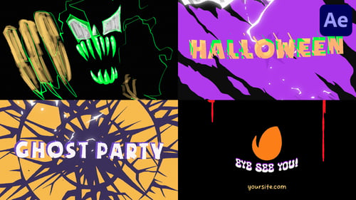 Horror Monster Logo Opener for After Effects