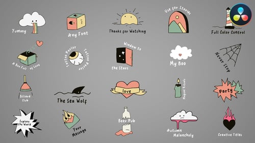 Hand-Drawn Cartoon Titles with Doodle Animations