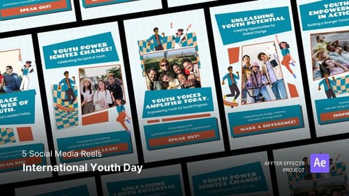 Youth Day Social Media Reels Motion Graphics Template