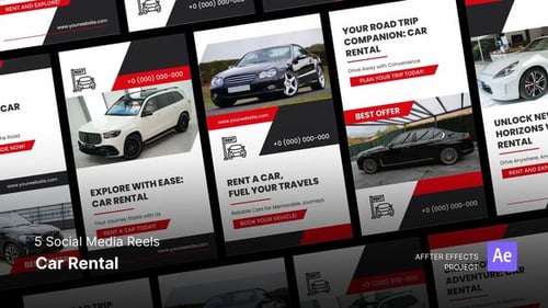 Social Media Reels - Car Rental After Effects Template