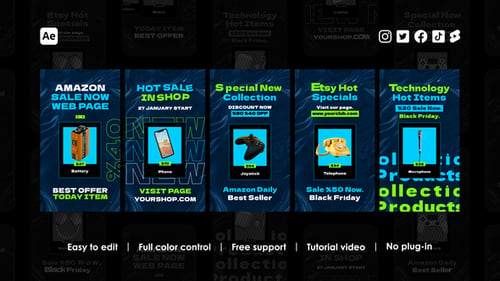 Carretes de Instagram de compras en línea