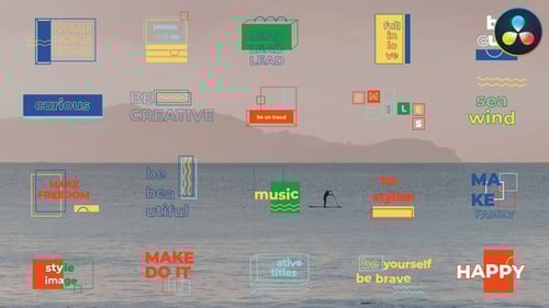 Creative Geometric Titles for DaVinci Resolve