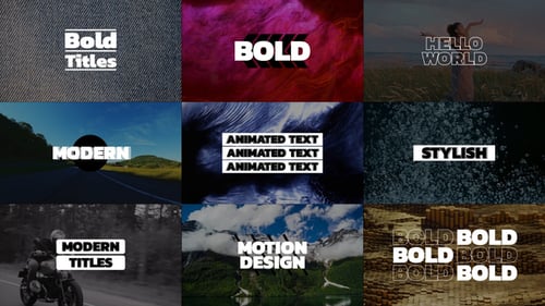 Bold Titles | AE