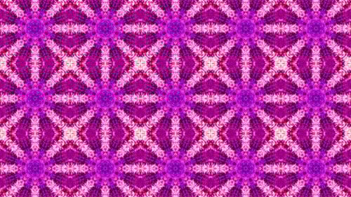 Vibrant Abstract Geometric Kaleidoscope Pattern Loop Background