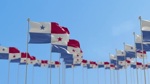 Animation der Flaggenreihe Panama