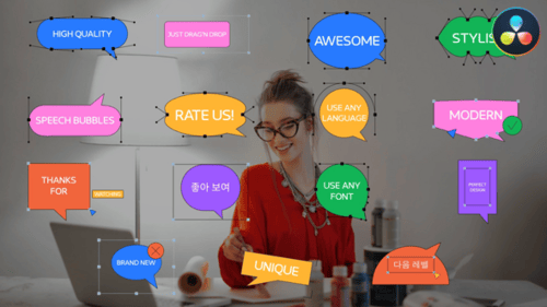Speech Bubbles for DaVinci Resolve