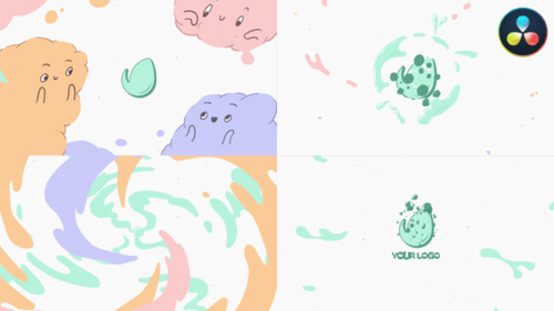 Playful Cloud Characters Logo Reveal Animation