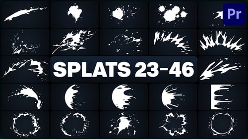 Dynamic Liquid Paint Splatter Elements Pack