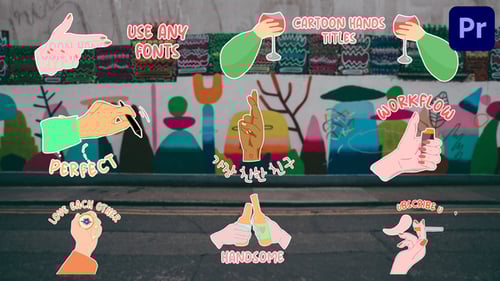 Funny Cartoon Hands Text Animations and Callouts