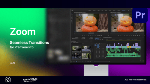 Zoom Seamless Transitions Band 13 für Premiere Pro