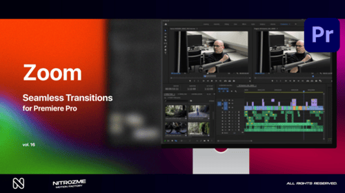 Zoom Seamless Transitions Band 16 für Premiere Pro