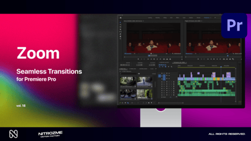 Zoom Seamless Transitions Band 18 für Premiere Pro