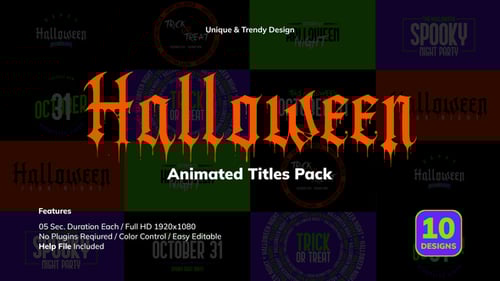 Halloween Titles Pack