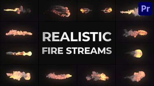 Dynamic Fire and Smoke VFX Elements Pack for Video Transitions