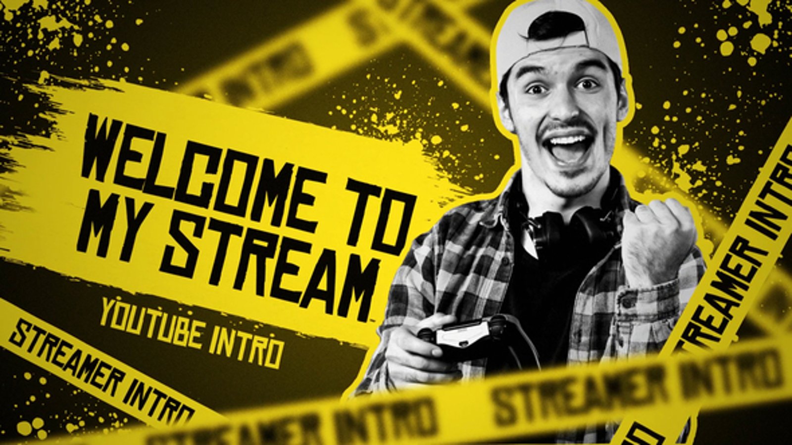Dynamic Grunge Streamer Intro with Neon and Glitch Effects, Openers ft ...