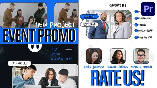 Dynamic Event Promo with Modern Design and Sketchy Animated Graphics