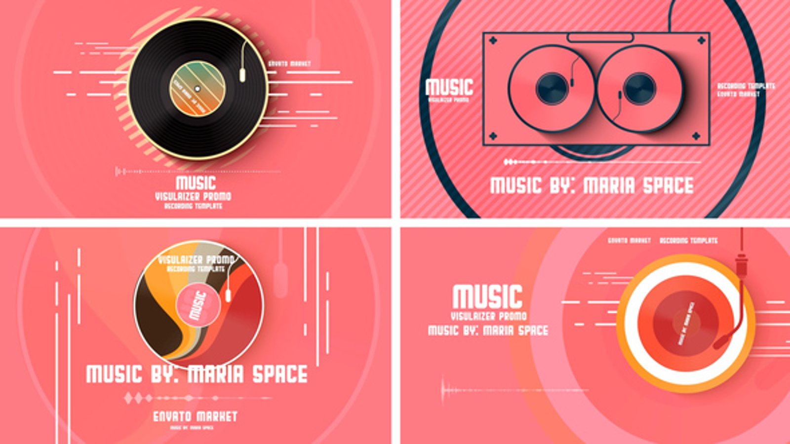 Retro Audio Visualizer, Product Promo ft. music visualizer & sound wave ...