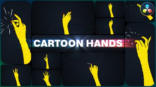 Cartoon Hands for DaVinci Resolve