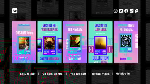 Trendy NFT Collection Promotion Instagram Stories